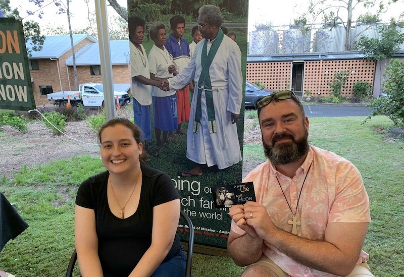 The Rev’d Julia Ven den Bos and the Rev’d Eron Perry enjoying the On Earth Festival ©Michelle McDonald, Anglican Focus