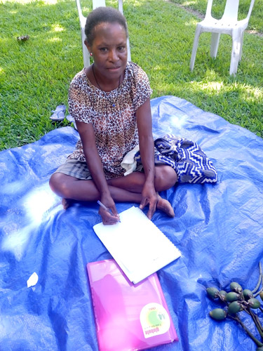 Audrey is a literacy and numeracy student with Anglicare PNG ©Anglicare PNG