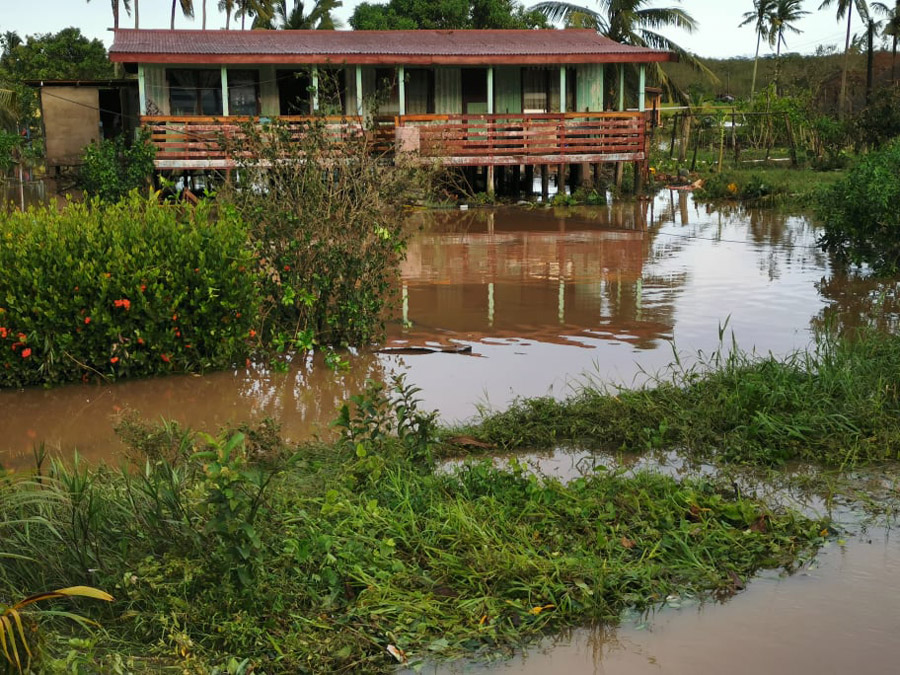 Flooded vegetable gardens after Cyclone Yasa hit Fiji in December 2020 ©Anglican Church of Polynesia