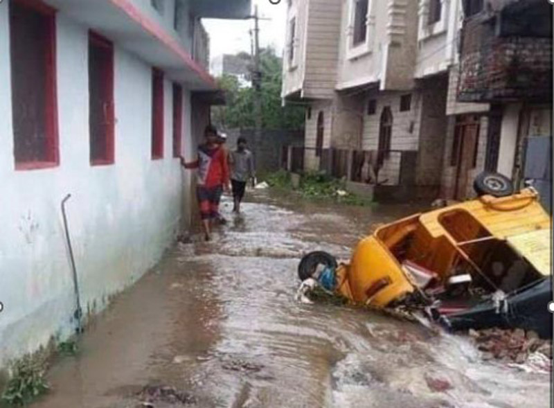 One of several devastating floods in Madagascar in 2022 ©CAPA