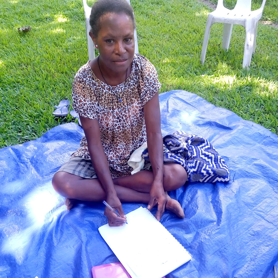 Audrey is a literacy and numeracy student with Anglicare PNG ©Anglicare PNG