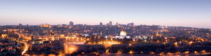 Jerusalem at night