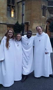 Benny with other members of the Community of St Anselm