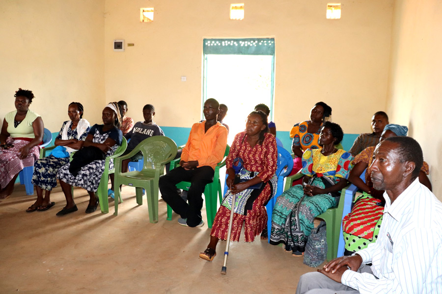 Wendano wa Kyua Self Help Group at one of their meetings ©ADSE