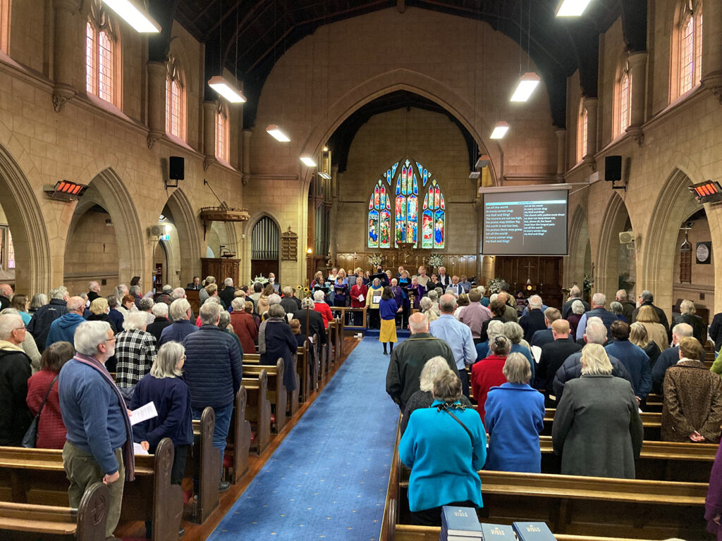 Concertgoers enjoy a musical feast at ABM’s Ukraine Emergency Appeal concert. © ABM_Meagan Schwarz