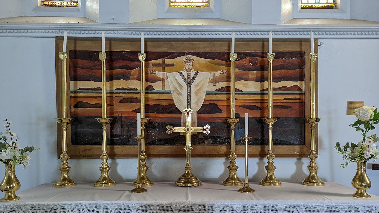 The altar of All Souls & St Bartholomew’s Church, Thursday Island. © Brad Chapman, ABM.