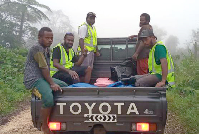 A Vanuatu Disaster Assessment Team. © ACOM-Vanuatu. Used with permission.