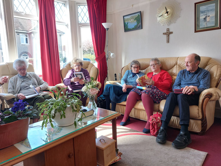 The Weston, UK, Methodists studying The Imaginary Doorway.