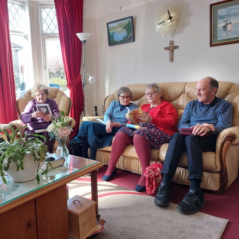 The Weston, UK, Methodists studying The Imaginary Doorway.