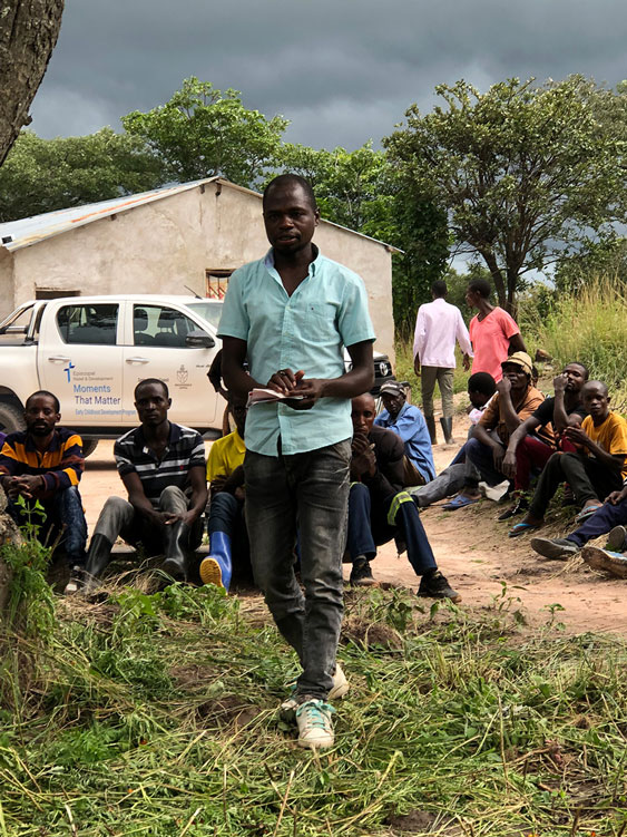 Christopher has joined the Men Engage Network to advocate with men against GBV. © Julianne Stewart, AID.