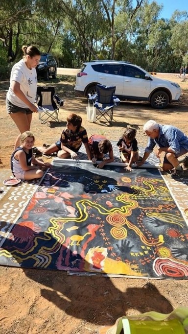 Gloria and her husband, Eddy, participated in the Culture Camp at Mudall Reserve in April 2023. © The Rev’d Gloria Shipp. Used with permission.