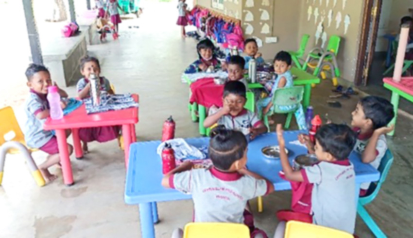 Disadvantaged children in Sri Lanka are assisted with their education. © Diocese of Colombo. Used with permission.