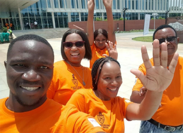 a. ZACOP staff at the launch of the 16 Days of Activism against Gender-based Violence in Lusaka in November. © ZACOP. Used with permission.
