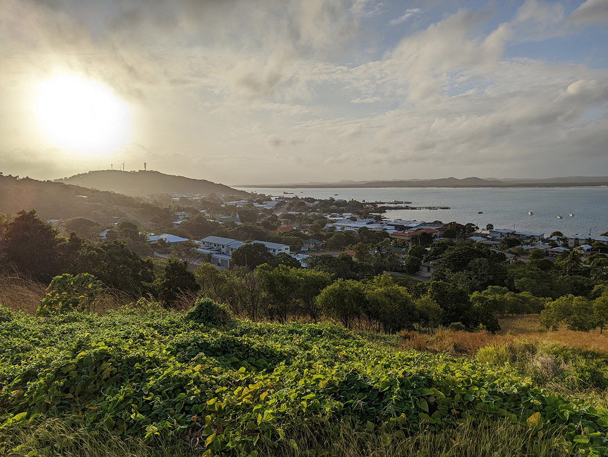 Sunrise over the Torres Strait as churches gather to celebrate the Coming of the Light, 1 July 2022. © ABM/Brad Chapman, 2022.