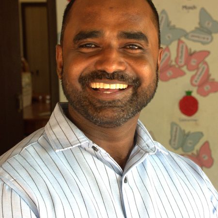 "Jesus has shown us how to treat our neighbour. When He came in his incarnation to this earth, He did certain things. And I want to follow his role model." Mr Sureshkumar, Manager of Oppuravillam Peace Centre. © ABM/Stephen Daughtry.