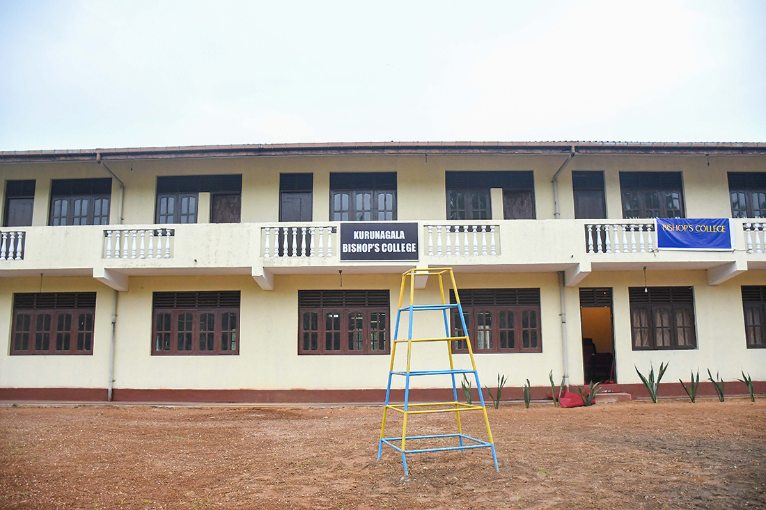The refurbished school building where classes have started, providing education closer to home for poorer families. © Diocese of Kurunagala.