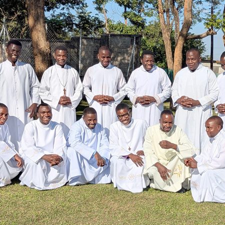 The future clergy of the Anglican Church in Zambia. These students are studying at St John’s Anglican Seminary in Kitwe, Zambia. © St John’s Anglican Seminary, used with permission.