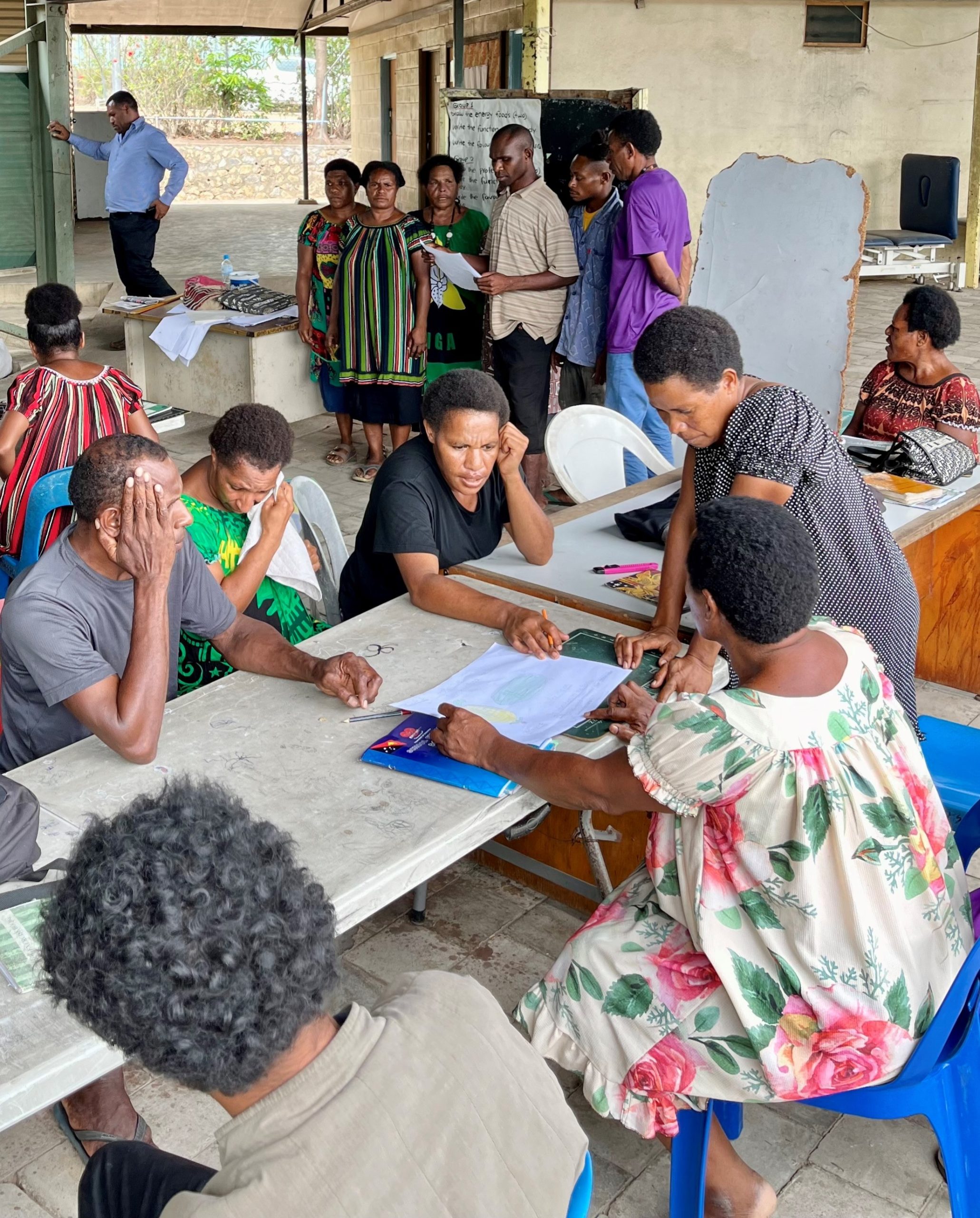 Students at Port Moresby Adult Literacy School. Nov 2024, PNG. © ABM AID/Kate Winney
