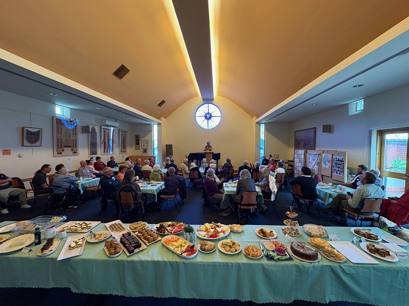 Supporters from across the Province of SA enjoyed a High Tea in the Cynthia Poulton Hall before Evensong at St Peter’s Cathedral, Adelaide. © ABM.