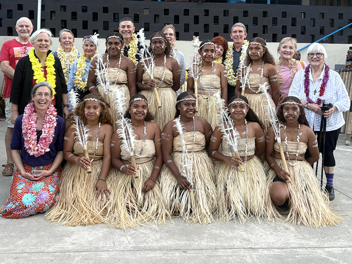 ABM pilgrims enjoyed the graceful traditional dancing of the Kolomosu Youth from Diocese of Ysabel © ABM/Meagan Schwarz
