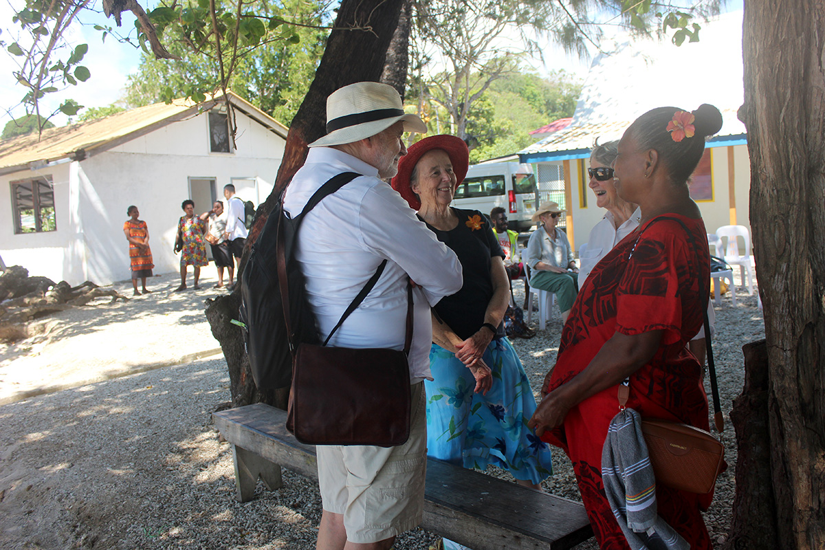 Pilgrims enjoyed spending time with parishioners at St Alban’s Parish, Honiara © Adara Raistrick used with permission